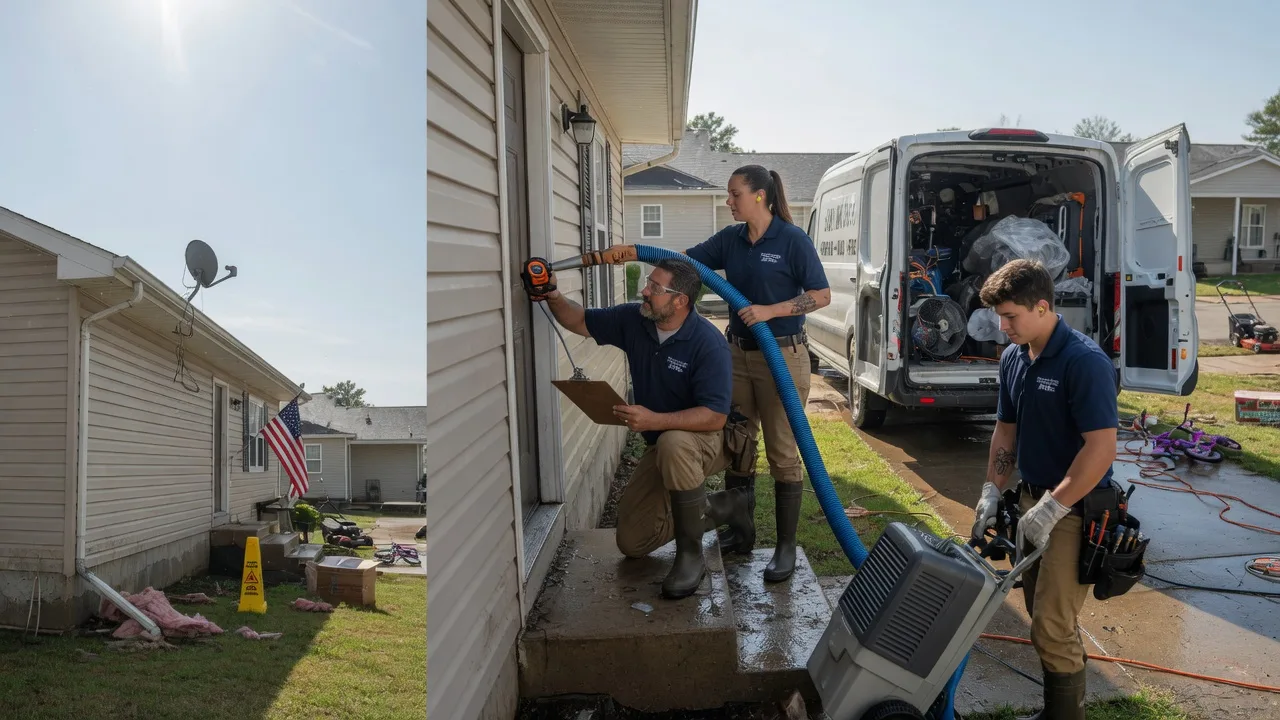 Ceiling Water Damage Restoration in Andrews, IN near me